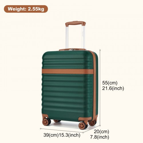 Kono KSK2484 Hard Shell Cabin Suitcase - 20 Inch