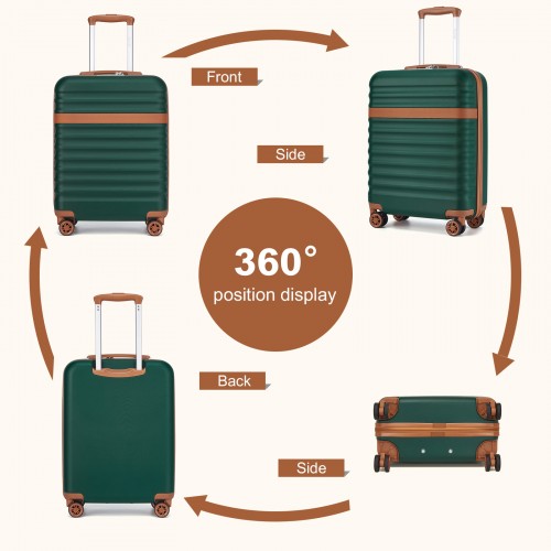 Kono KSK2484 Hard Shell Cabin Suitcase - 20 Inch