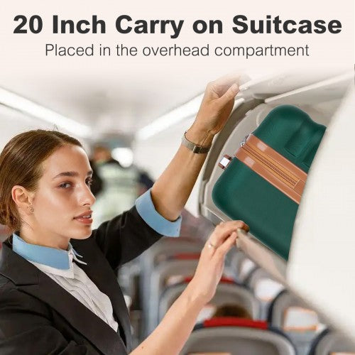 Kono KSK2484 Hard Shell Cabin Suitcase - 20 Inch