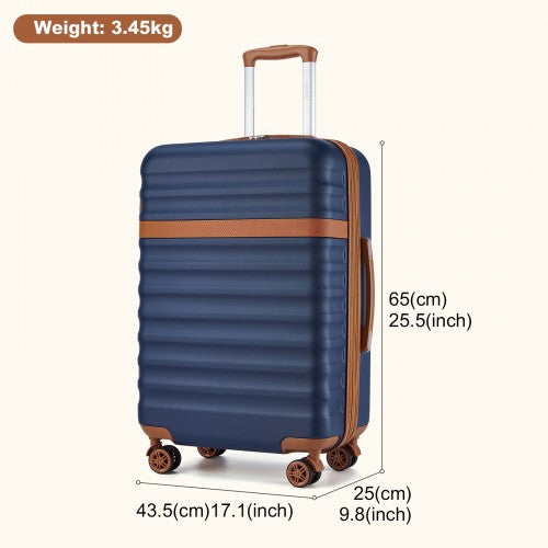 Kono KSK2484 Hard Shell Medium Suitcase - 24 Inch
