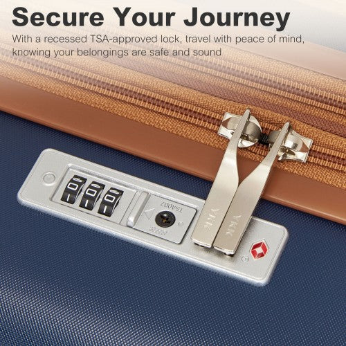 Kono KSK2484 Hard Shell Medium Suitcase - 24 Inch