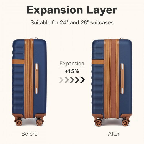 Kono KSK2484 Hard Shell Medium Suitcase - 24 Inch