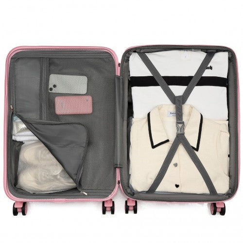 Kono KSK2484 Hard Shell Medium Suitcase - 24 Inch