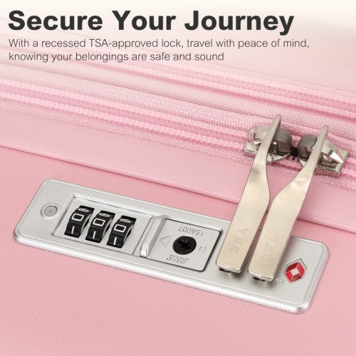 Kono KSK2484 Hard Shell Medium Suitcase - 24 Inch