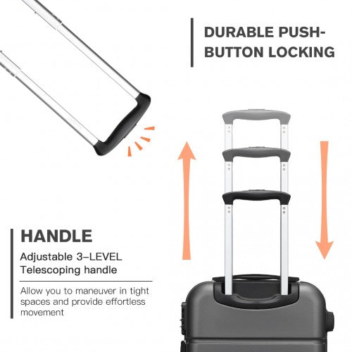 Kono KSK2485 Hard Shell Cabin Suitcase - 20 Inch