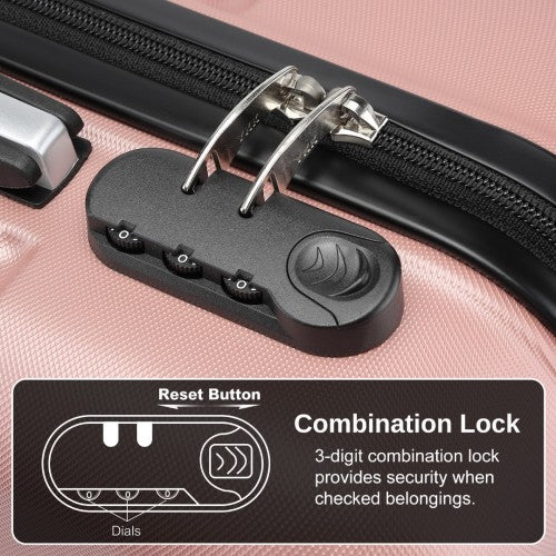 Kono KSK2485 Hard Shell Cabin Suitcase - 20 Inch