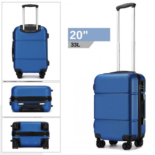 Kono KSK2485 Hard Shell Cabin Suitcase - 20 Inch