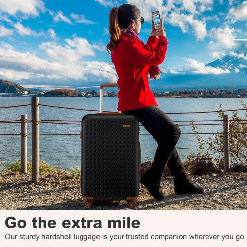 Kono KSK2486 Hard Shell Medium Suitcase - 24 Inch