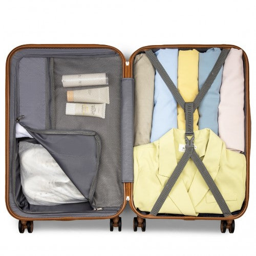 Kono KSK2486 Hard Shell Medium Suitcase - 24 Inch