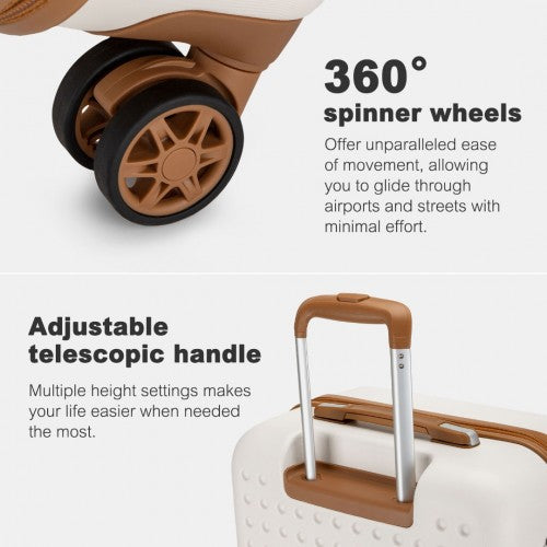 Kono KSK2486 Hard Shell Medium Suitcase - 24 Inch