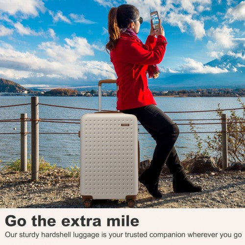 Kono KSK2486 Hard Shell Medium Suitcase - 24 Inch