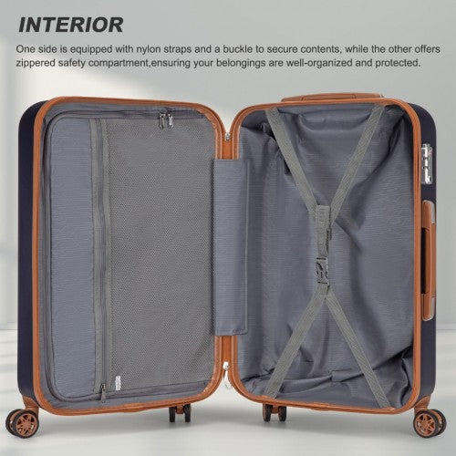 Kono KSK2486 Hard Shell Large Suitcase - 28 Inch