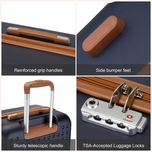 Kono KSK2486 Hard Shell Large Suitcase - 28 Inch