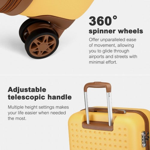 Kono KSK2486 Hard Shell Medium Suitcase - 24 Inch