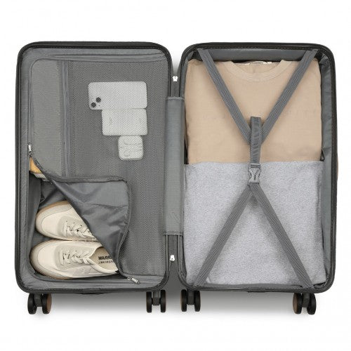 Kono KSK2488 Hard Shell Medium Suitcase - 24 Inch