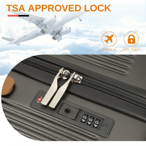 Kono KSK2488 Hard Shell Medium Suitcase - 24 Inch