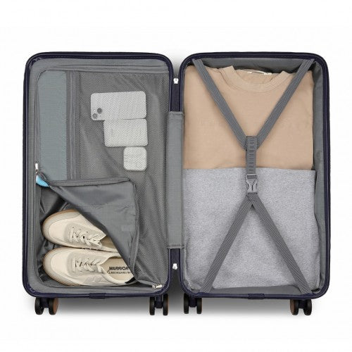 Kono KSK2488 Hard Shell Medium Suitcase - 24 Inch