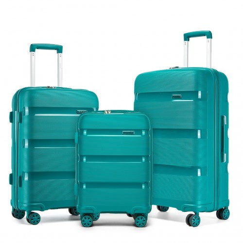 Kono KSK2492 Hard Shell 3 Piece Suitcase Set