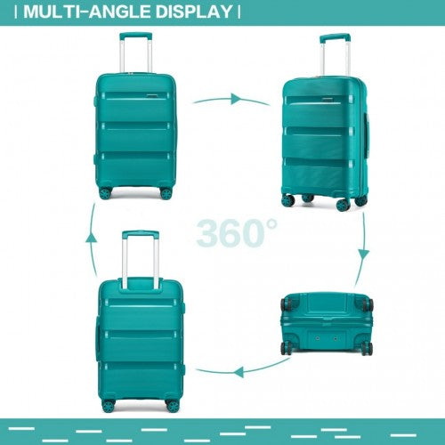 Kono KSK2492 Hard Shell 3 Piece Suitcase Set