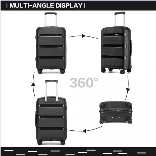 Kono KSK2492 Hard Shell Medium Suitcase - 24 Inch