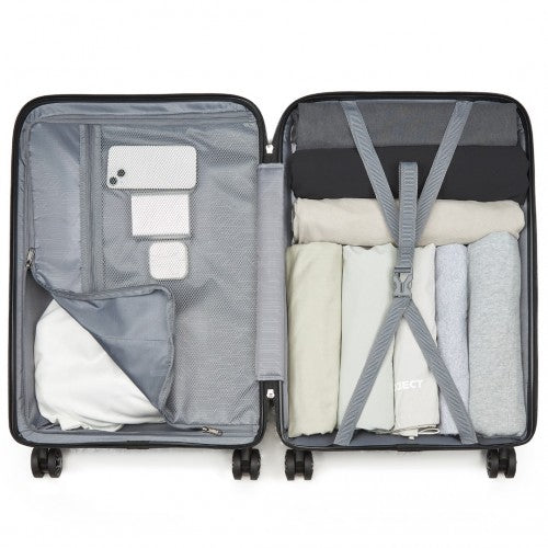 Kono KSK2492 Hard Shell 3 Piece Suitcase Set