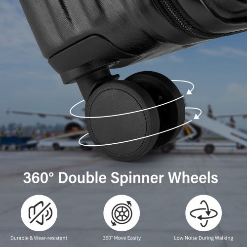 Kono KSK2493 Hard Shell Medium Suitcase - 24 Inch