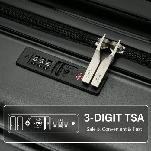 Kono KSK2493 Hard Shell Large Suitcase - 28 Inch