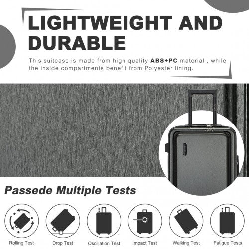 Kono KSK2493 Hard Shell Medium Suitcase - 24 Inch