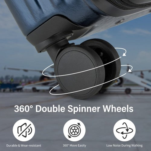 Kono KSK2493 Hard Shell Medium Suitcase - 24 Inch