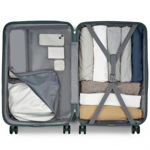 Kono KSK2494 Hard Shell Medium Suitcase - 24 Inch