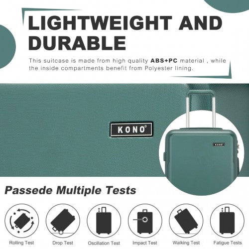 Kono KSK2494 Hard Shell Medium Suitcase - 24 Inch