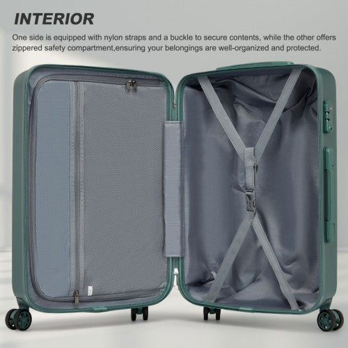 Kono KSK2494 Hard Shell Medium Suitcase - 24 Inch