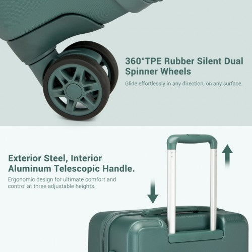 Kono KSK2494 Hard Shell Medium Suitcase - 24 Inch