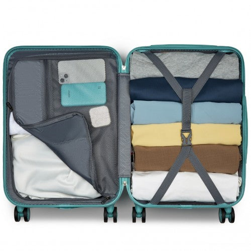 Kono KSK2494 Hard Shell Cabin Suitcase - 20 Inch