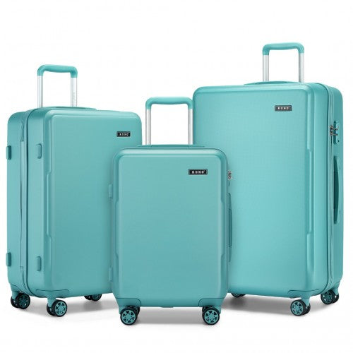 Kono KSK2494 Hard Shell 3 Piece Suitcase Set