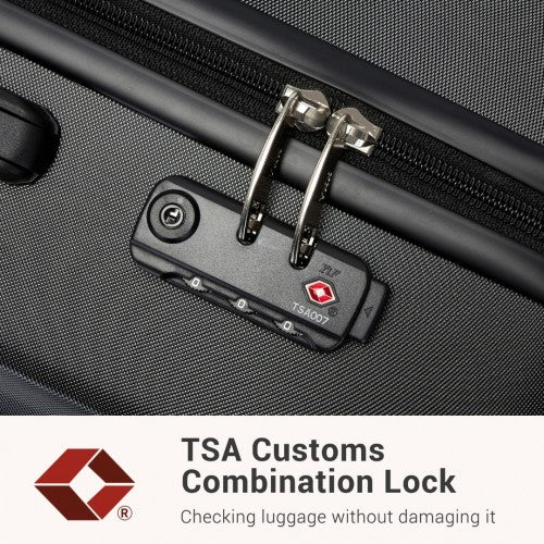 Kono KSK2494 Hard Shell Medium Suitcase - 24 Inch