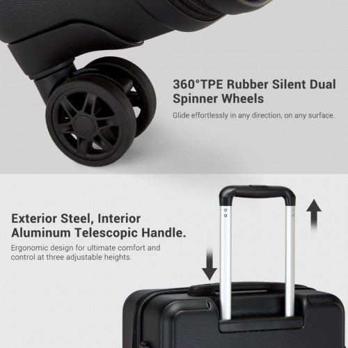 Kono KSK2494 Hard Shell Medium Suitcase - 24 Inch