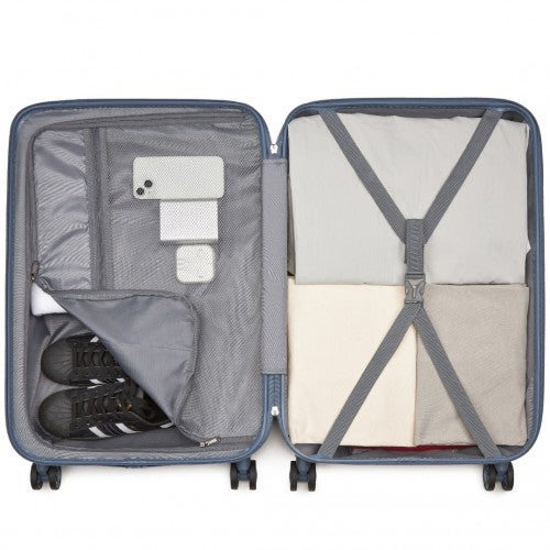 Kono KSK2494 Hard Shell Medium Suitcase - 24 Inch