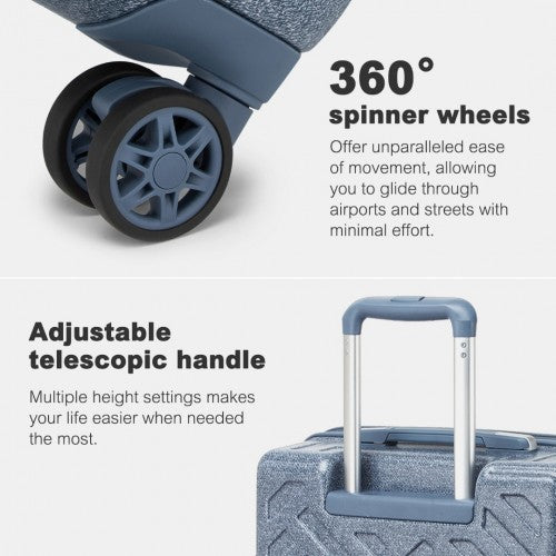 Kono KSS2495 Hard Shell Medium Suitcase - 24 Inch