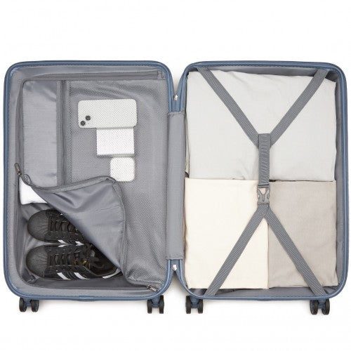 Kono KSS2495 Hard Shell Medium Suitcase - 24 Inch