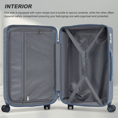 Kono KSS2495 Hard Shell Medium Suitcase - 24 Inch