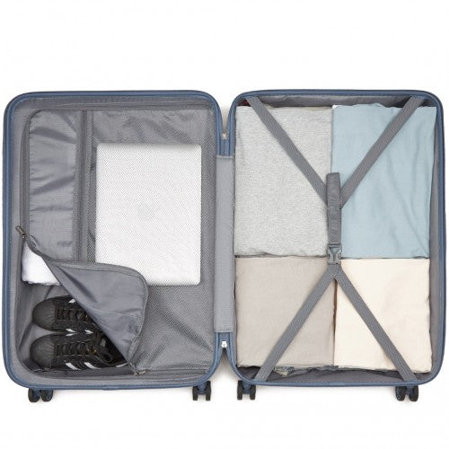Kono KSS2495 Hard Shell 3 Piece Suitcase Set