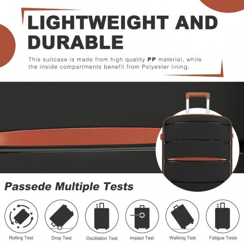 Kono KSK2591 Hard Shell Cabin Suitcase - 20 Inch