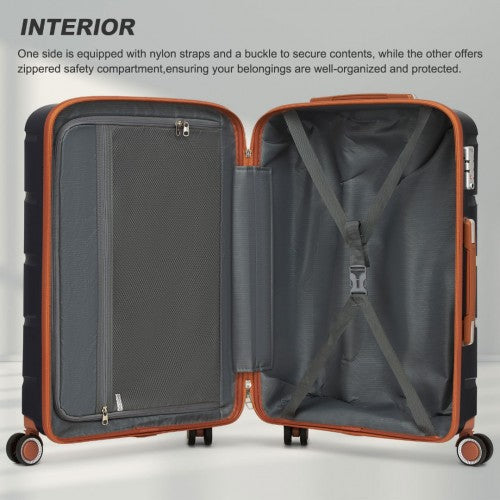 Kono KSK2591 Hard Shell Large Suitcase - 28 Inch