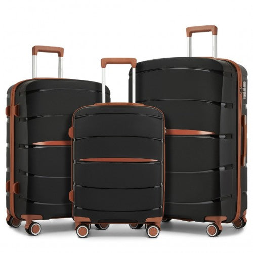 Kono KSK2591 Hard Shell 3 Piece Suitcase Set