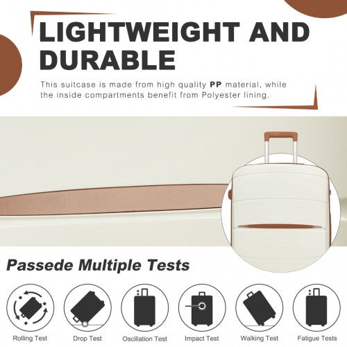 Kono KSK2591 Hard Shell Cabin Suitcase - 20 Inch