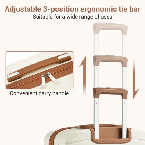 Kono KSK2591 Hard Shell Cabin Suitcase - 20 Inch