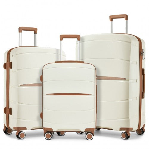 Kono KSK2591 Hard Shell 3 Piece Suitcase Set