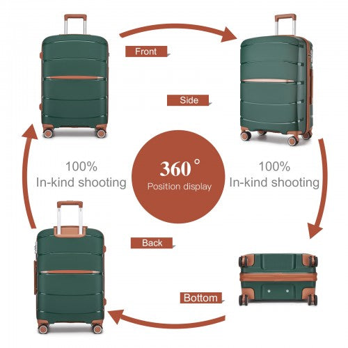 Kono KSK2591 Hard Shell Cabin Suitcase - 20 Inch