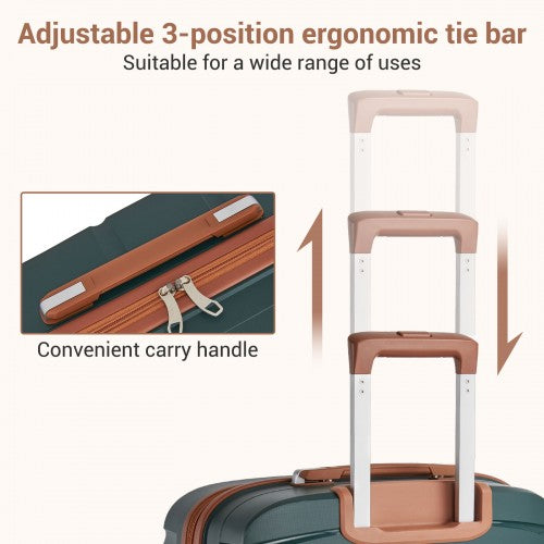 Kono KSK2591 Hard Shell 3 Piece Suitcase Set